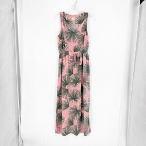 A New Day Sleeveless V-Neck Tropical Dress Size Medium